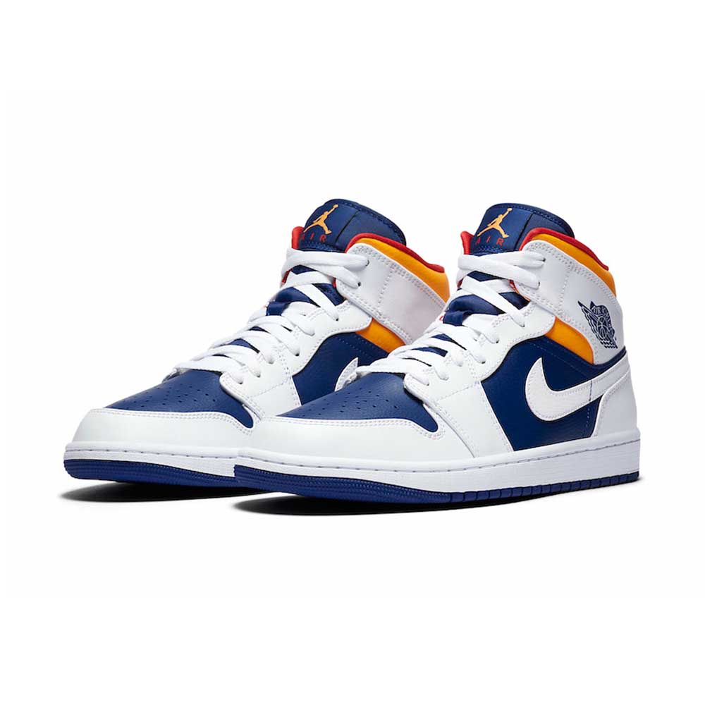 Jordan Air Jordan 1 Mid ‘White Deep Royal Blue’ 554724-131