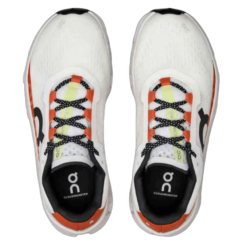 On Cloudmonster Undyed-White | Flame Men's