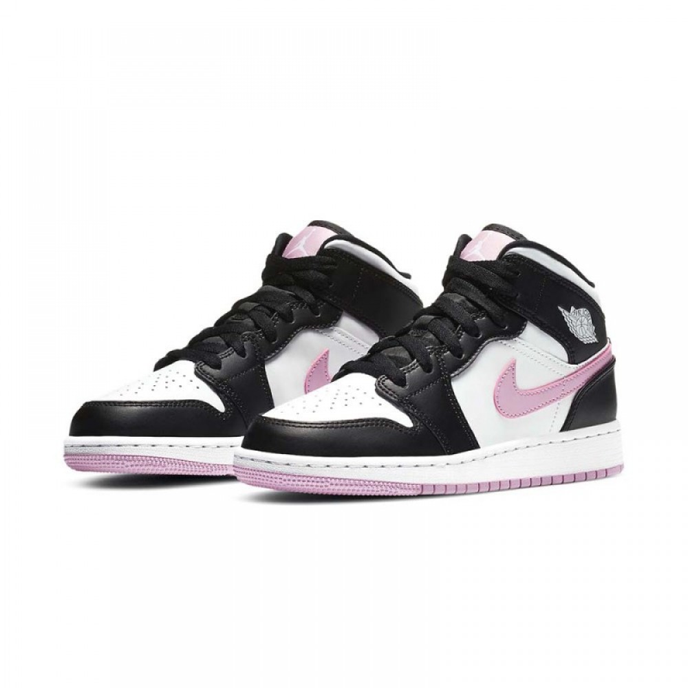 AIR JORDAN 1 MID GS ‘WHITE LIGHT ARCTIC PINK’ 555112-103