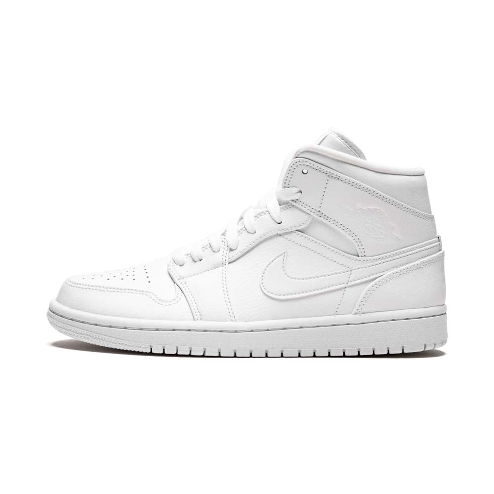 Air Jordan 1 Mid “Triple White” 554724-129