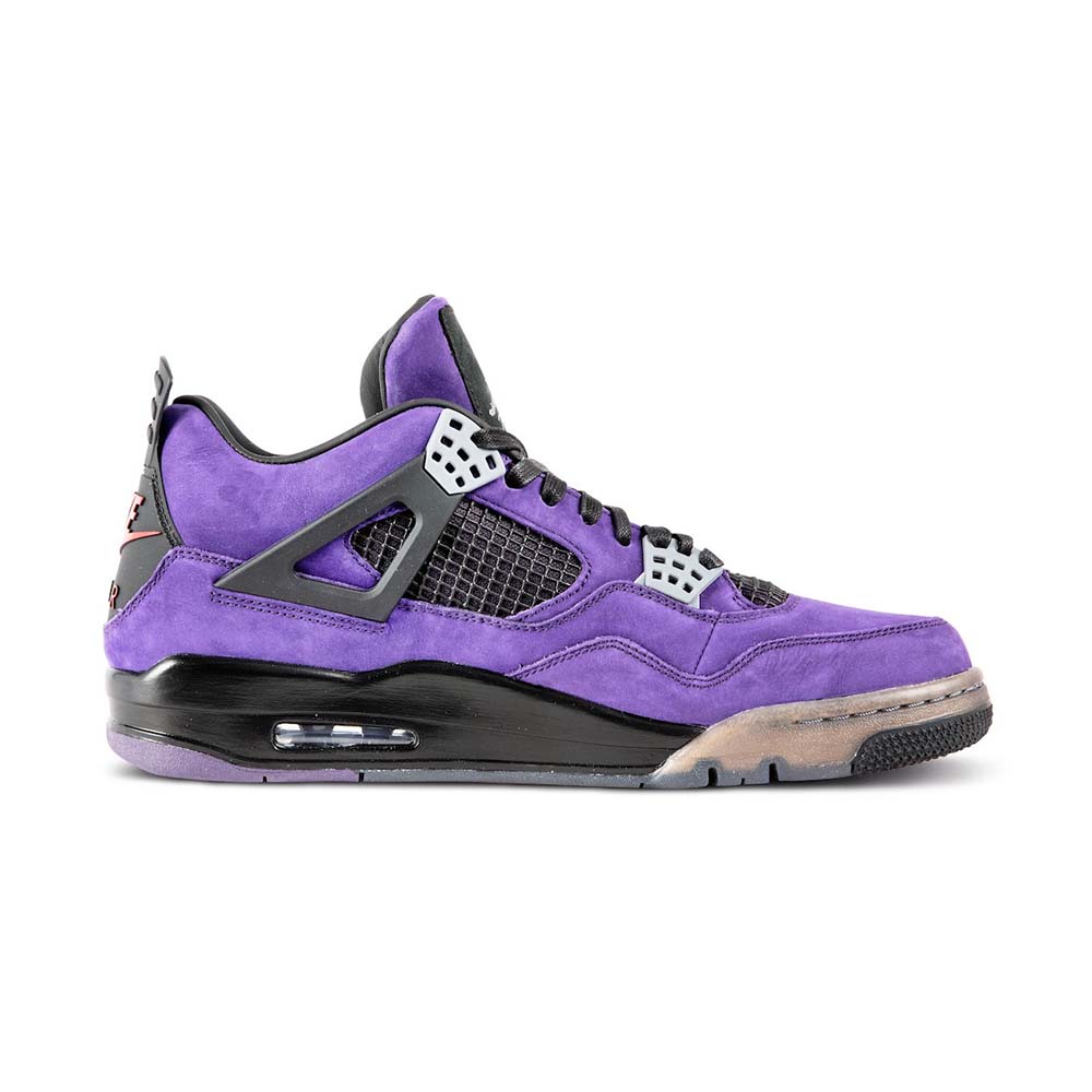 Travis Scott x Air Jordan 4 Retro ‘Purple Suede – Black Midsole’ 766296-LN4