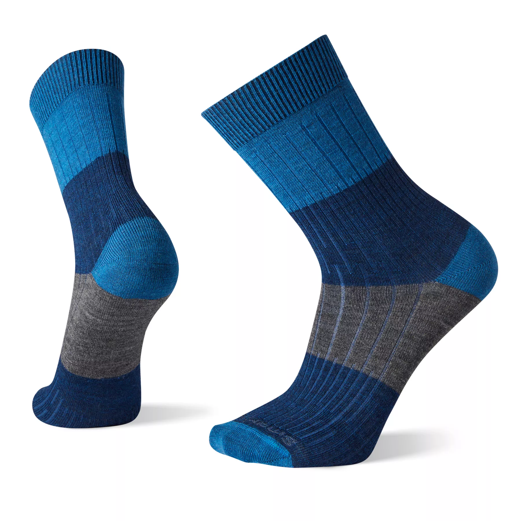 Men's Smartwool Ribbed Colorblocked Crew Socks