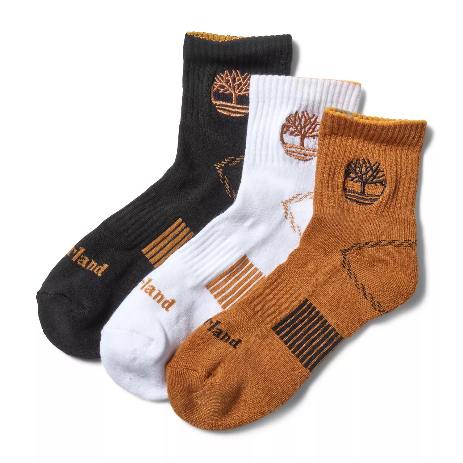 Men's 3-Pack Newmarket Village Logo Shortie Crew Socks