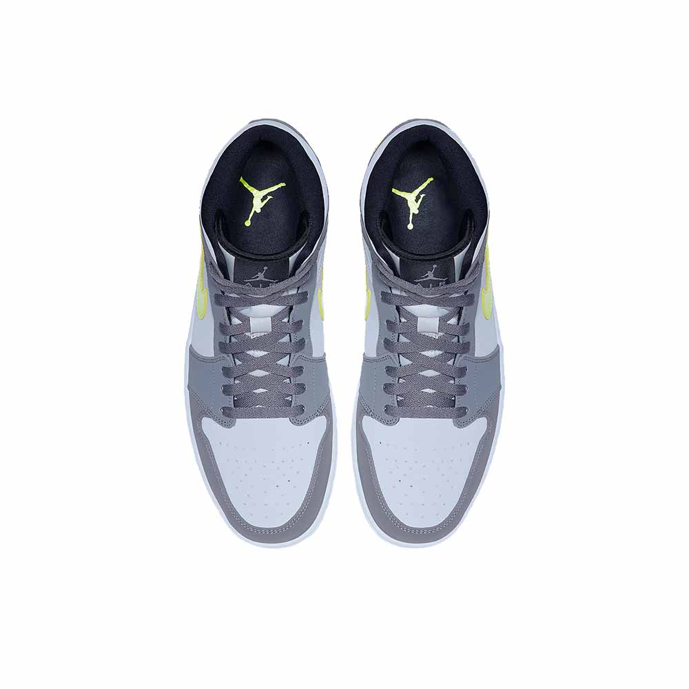 Jordan Air Jordan 1 Mid ‘Grey Volt’ 554724-072