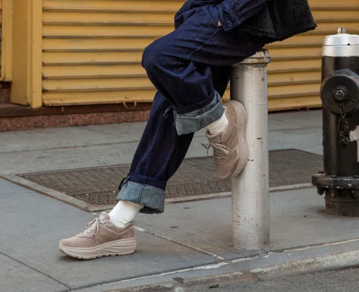 All Gender Hoka X Eg Bondi L - Simply Taupe Cow Hair