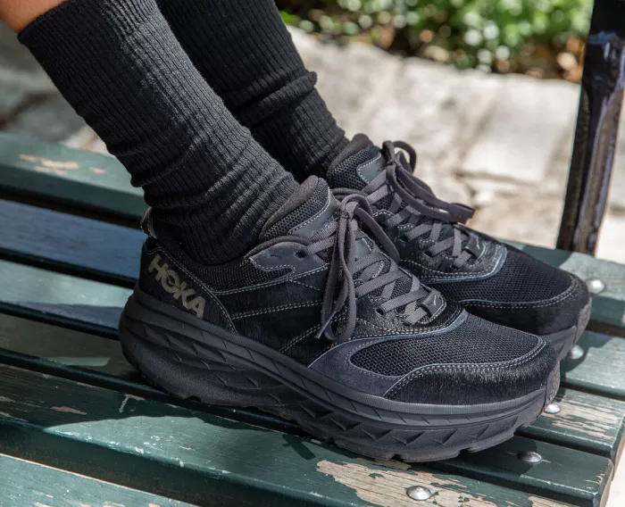 All Gender Hoka X Eg Bondi L - Black Cow Hair