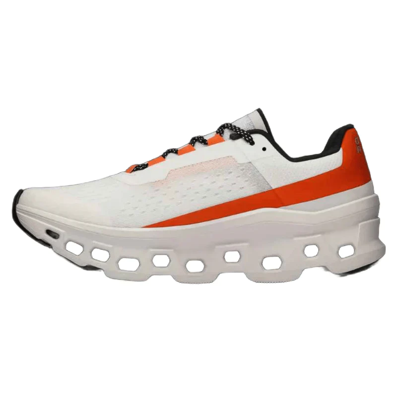 On Cloudmonster Undyed-White | Flame Men's