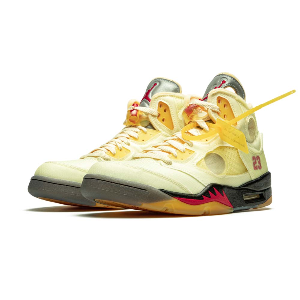 JORDAN Off-White x Air Jordan 5 Retro SP ‘Sail’ DH8565-100