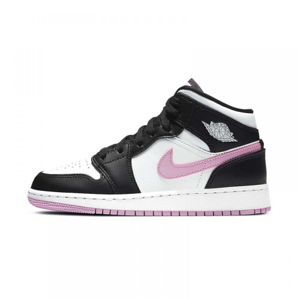 AIR JORDAN 1 MID GS ‘WHITE LIGHT ARCTIC PINK’ 555112-103