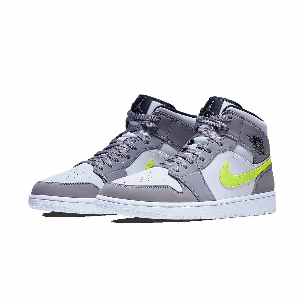 Jordan Air Jordan 1 Mid ‘Grey Volt’ 554724-072