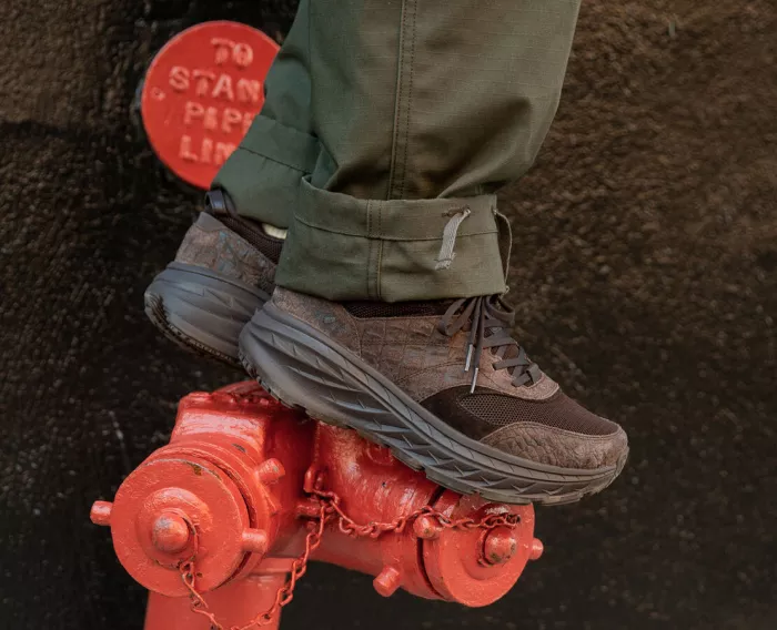 All Gender Hoka X Eg Bondi L - Brown Croc Print