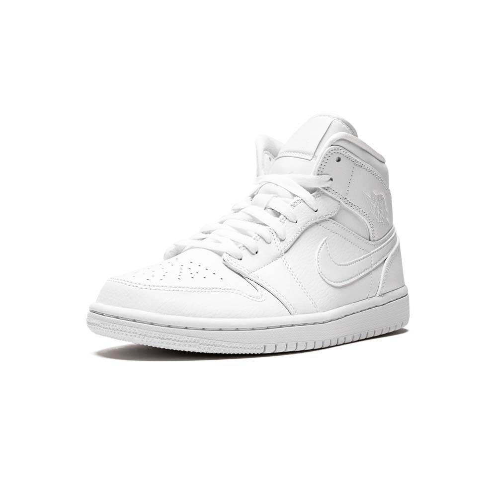 Air Jordan 1 Mid “Triple White” 554724-129