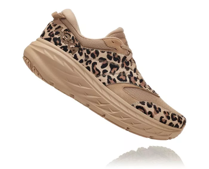 All Gender Hoka X Eg Bondi L - Sand Leopard Print