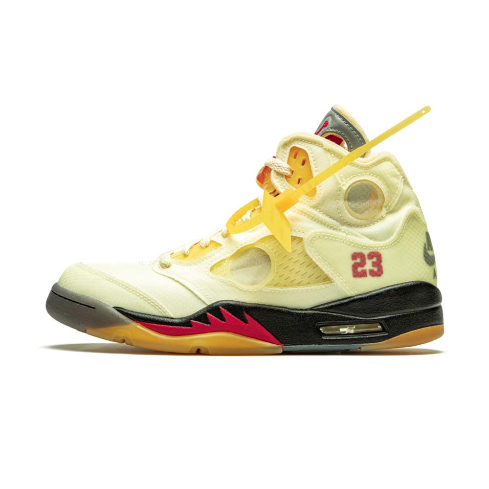 JORDAN Off-White x Air Jordan 5 Retro SP ‘Sail’ DH8565-100