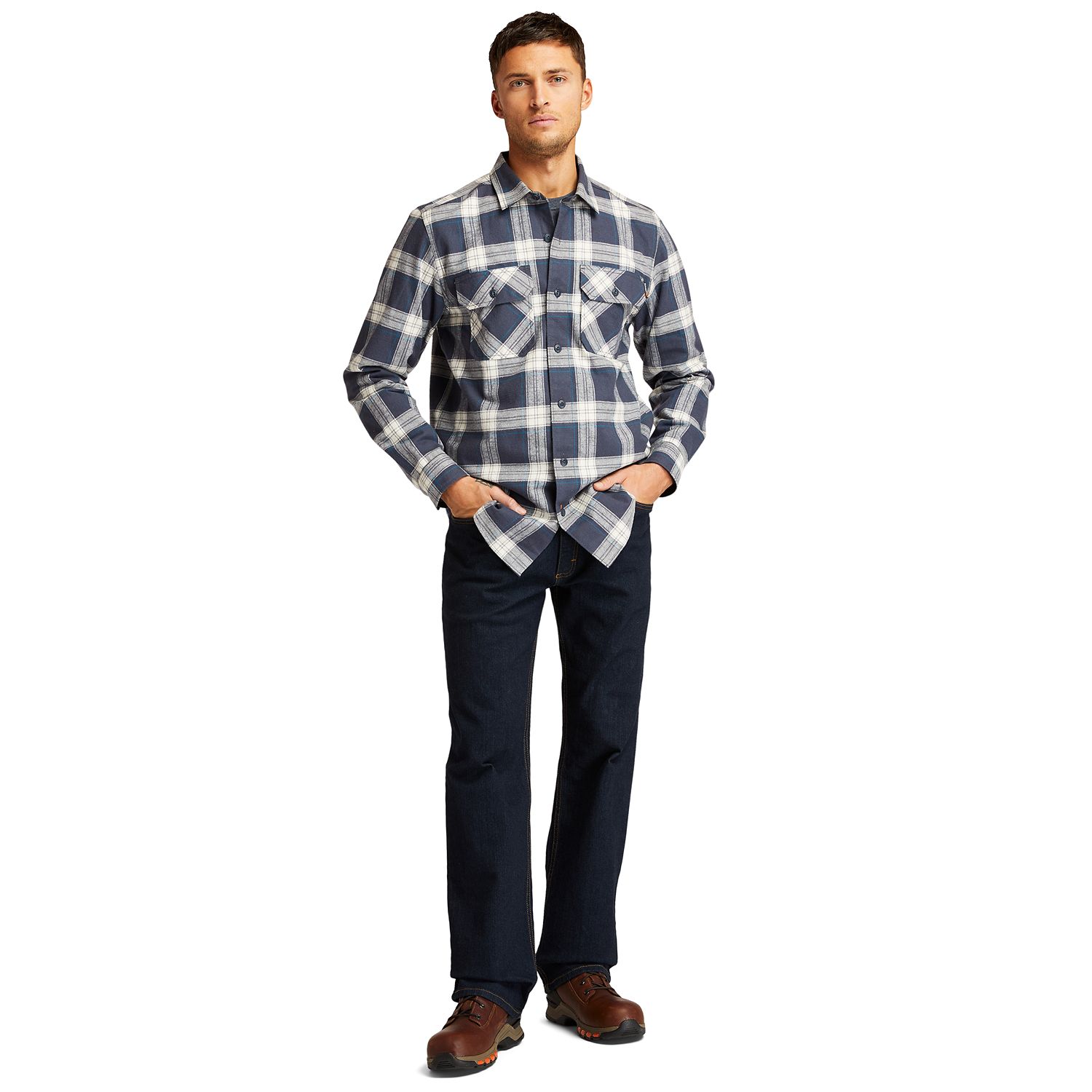 Men's Timberland PRO Woodfort Heavyweight Flannel Work Shirt