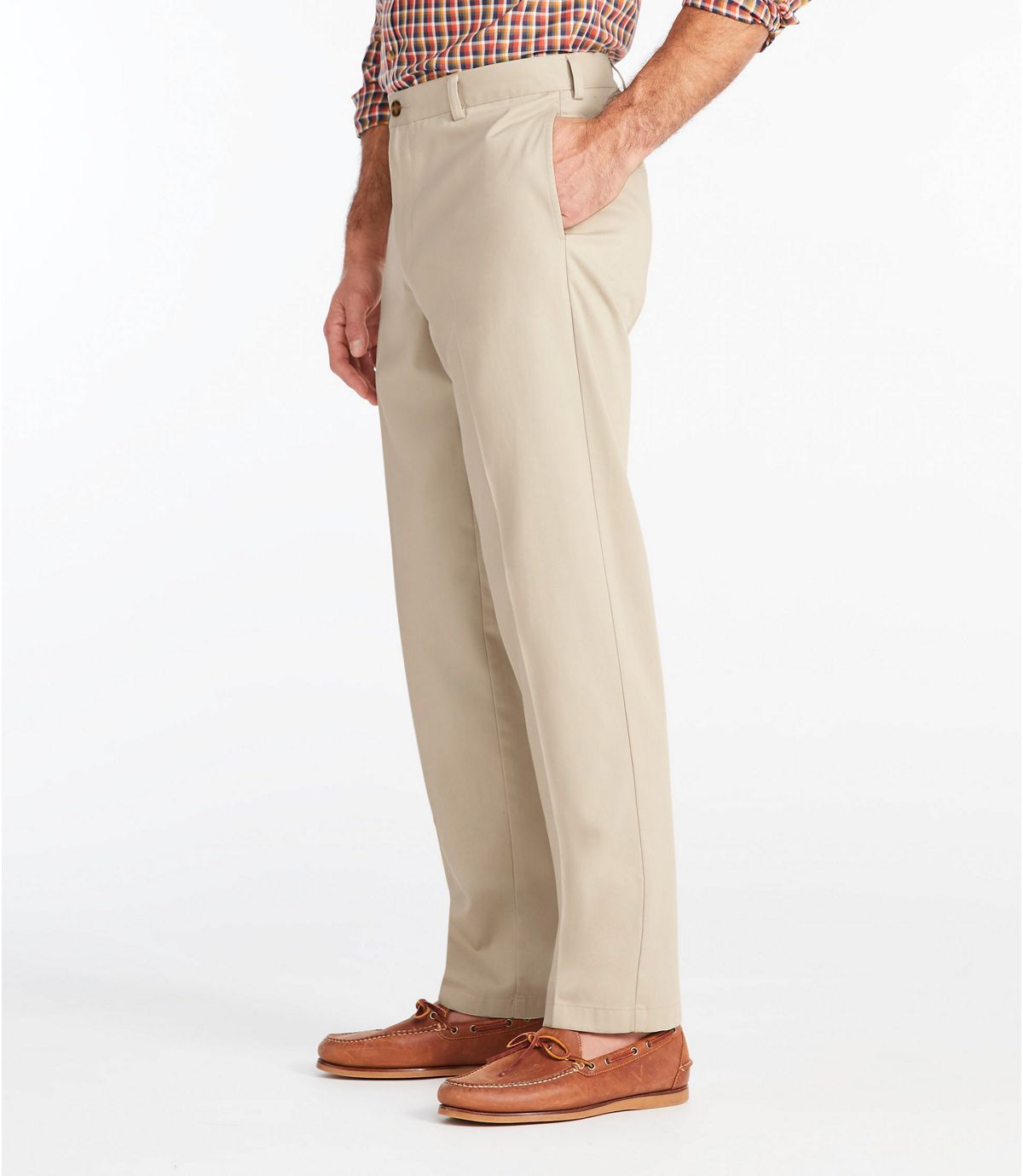 L.L.Bean Men's Wrinkle-Free Double L® Chinos, Classic Fit Plain Front