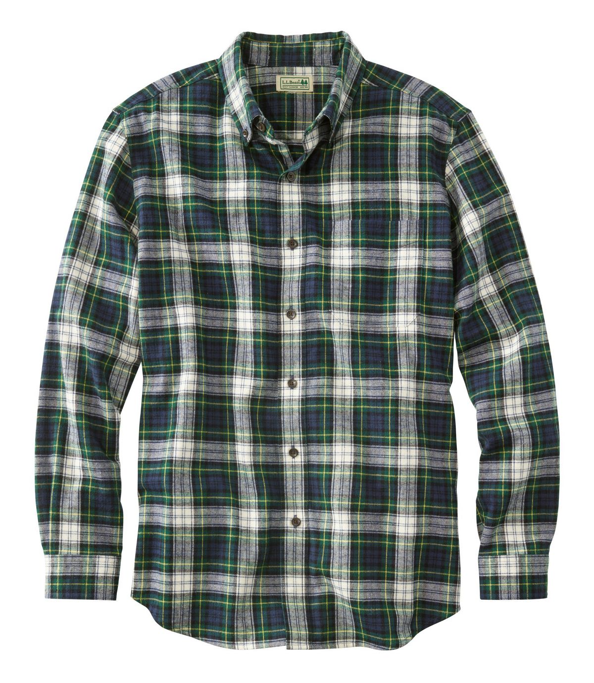 L.L.Bean Scotch Plaid Flannel Shirt, Traditional Fit