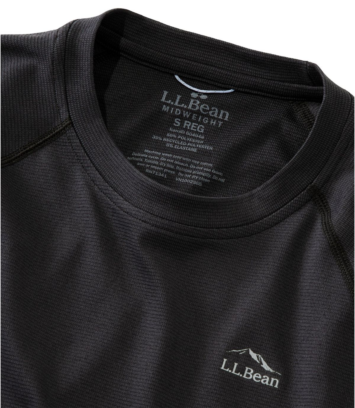 L.L.Bean Women's L.L.Bean Midweight Crew Base Layer, Long Sleeve
