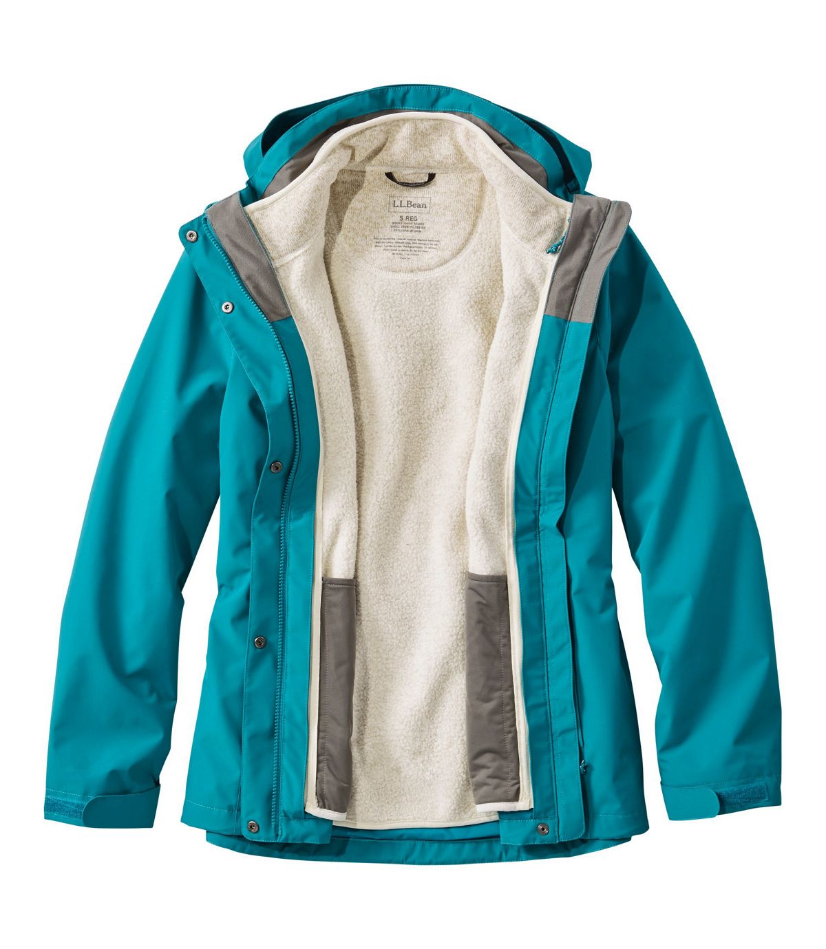 L.L.Bean Women's L.L.Bean Sweater Fleece 3-in-1 Jacket