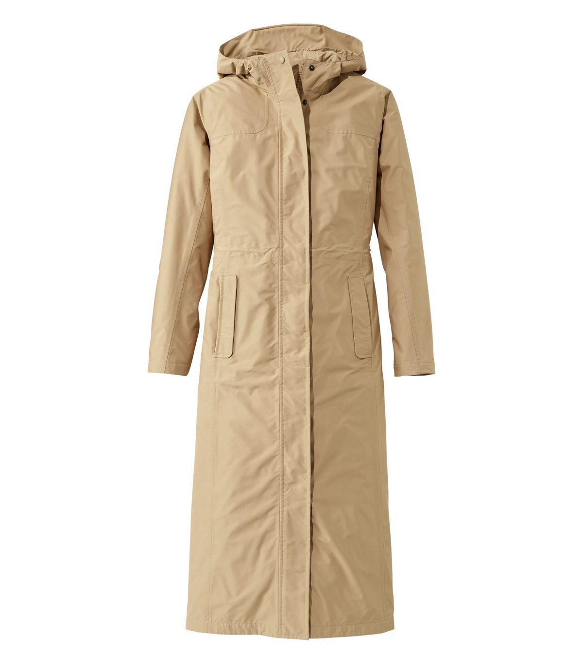L.L.Bean Women's H2OFF Raincoat, Mesh-Lined Long