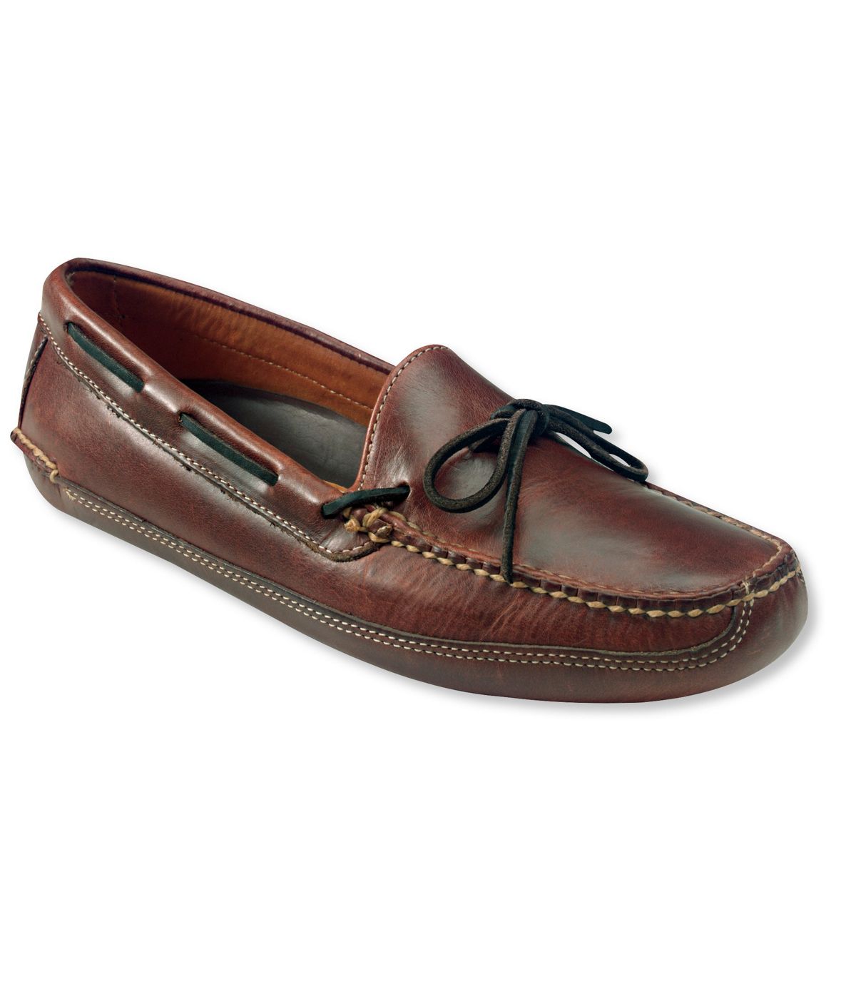 L.L.Bean Leather Double-Sole Slippers, Leather-Lined
