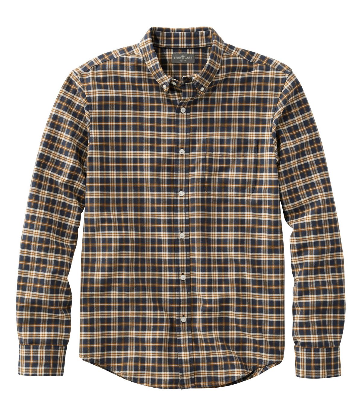 L.L.Bean Men's Signature Washed Oxford Cloth Shirt, Plaid