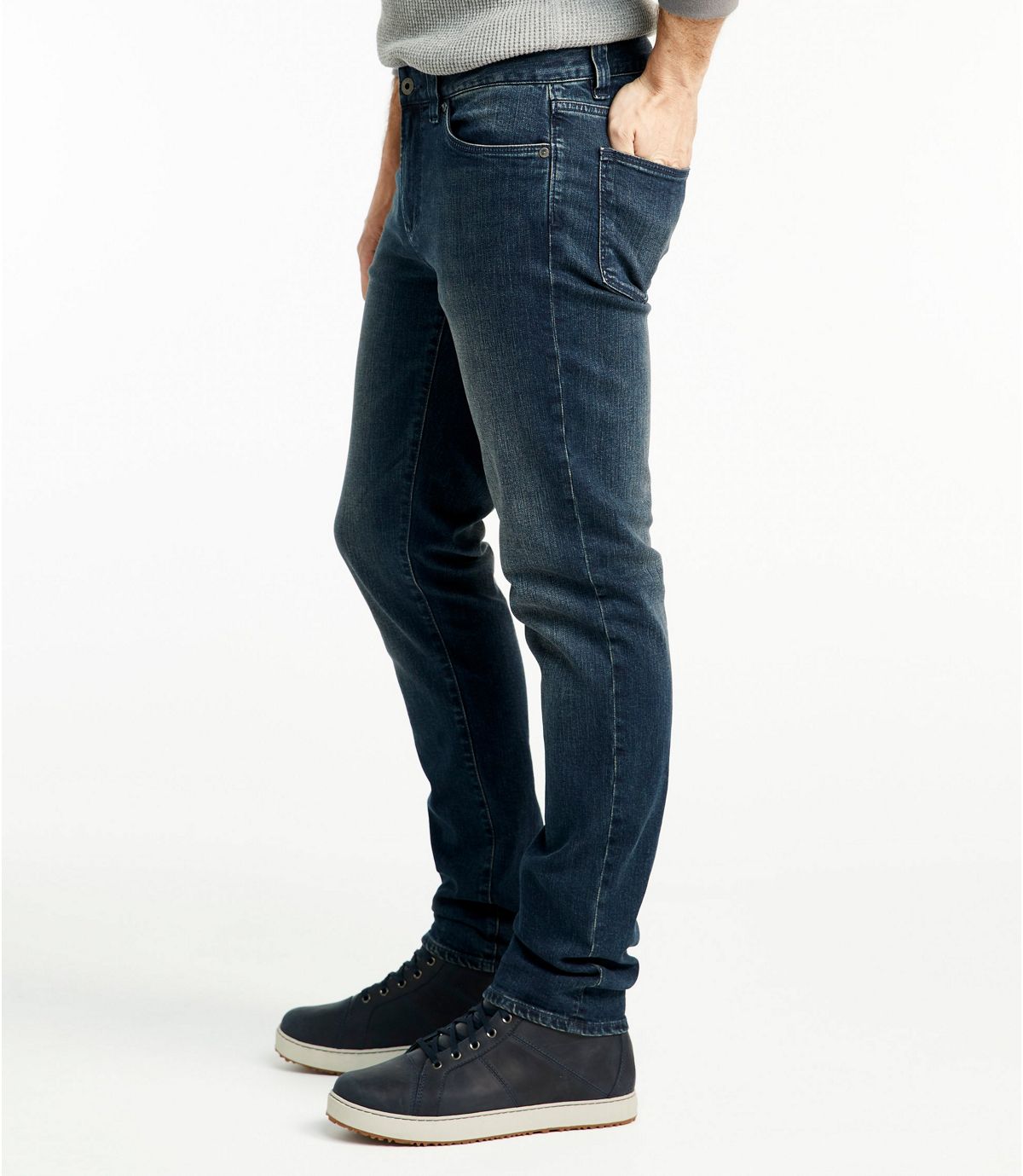 L.L.Bean Signature Five-Pocket Jeans with Stretch, Slim Straight