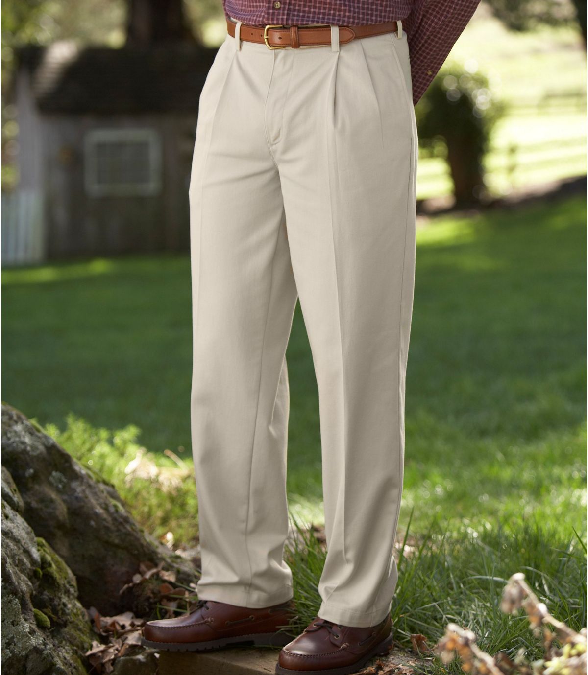 L.L.Bean Men's Wrinkle-Free Double L® Chinos, Classic Fit Pleated