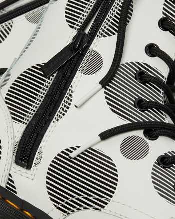 Jadon Polka Dot Smooth Leather Platform Boots,MEN'S PLATFORMS,no.446