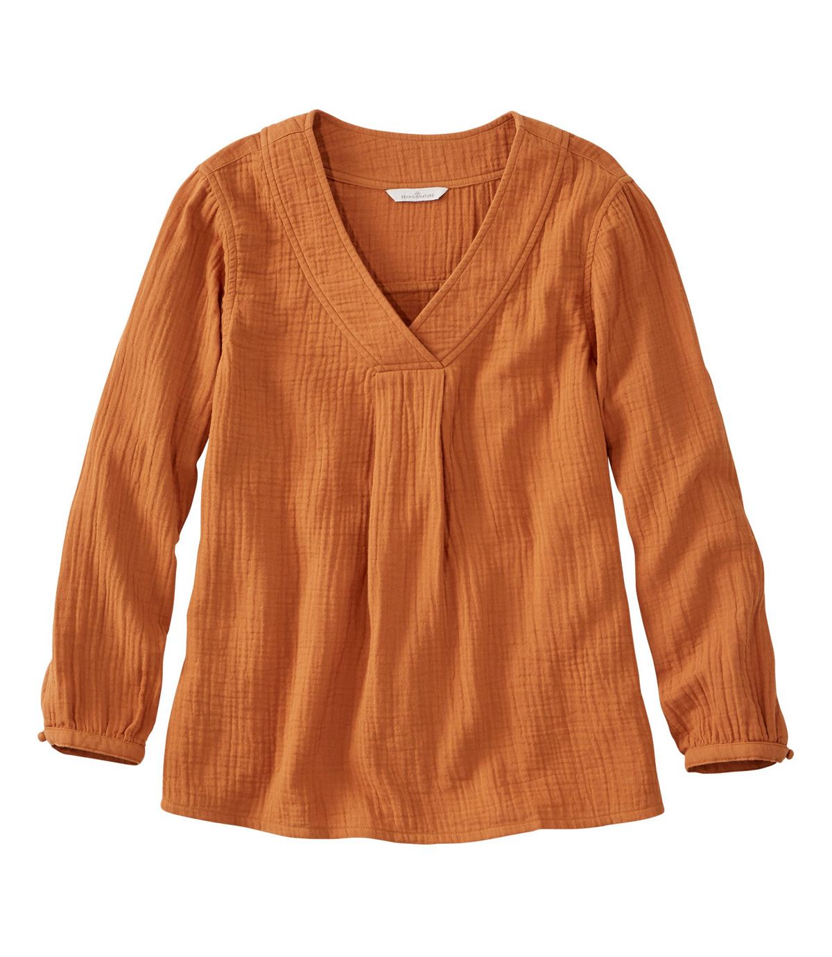 L.L.Bean Women's Signature Gauzy Textured Shirt
