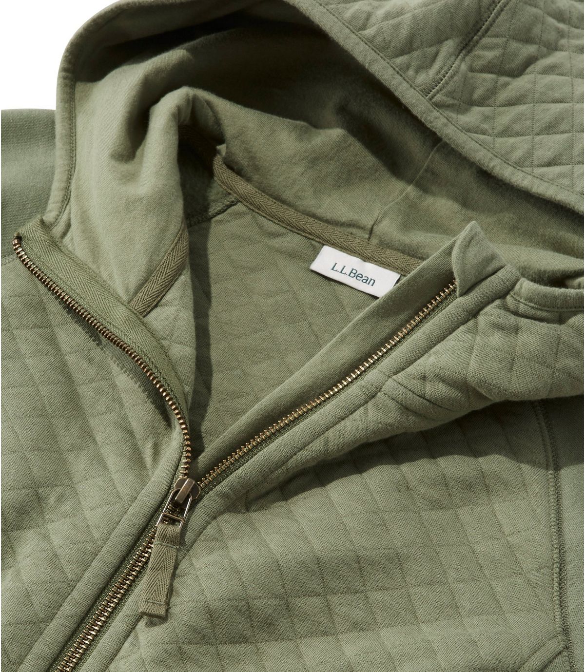L.L.Bean Women's Quilted Full-Zip Jacket, Hooded
