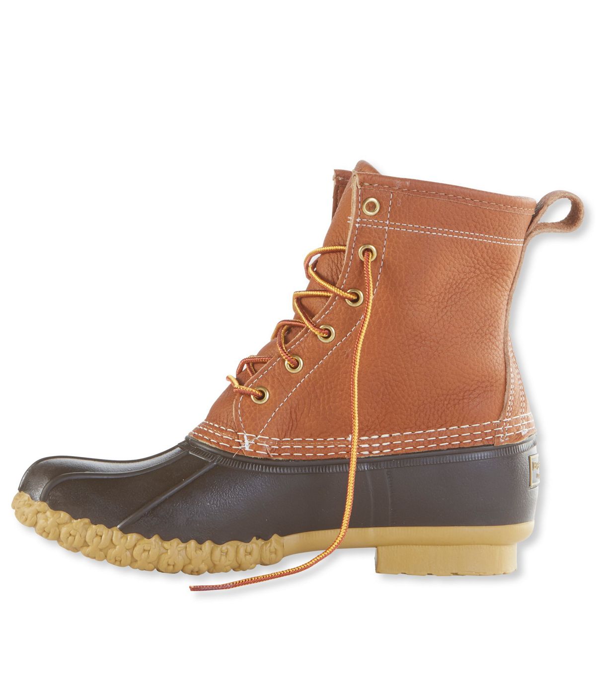 L.L.Bean Tumbled-Leather 8" Bean Boots, Chamois-Lined