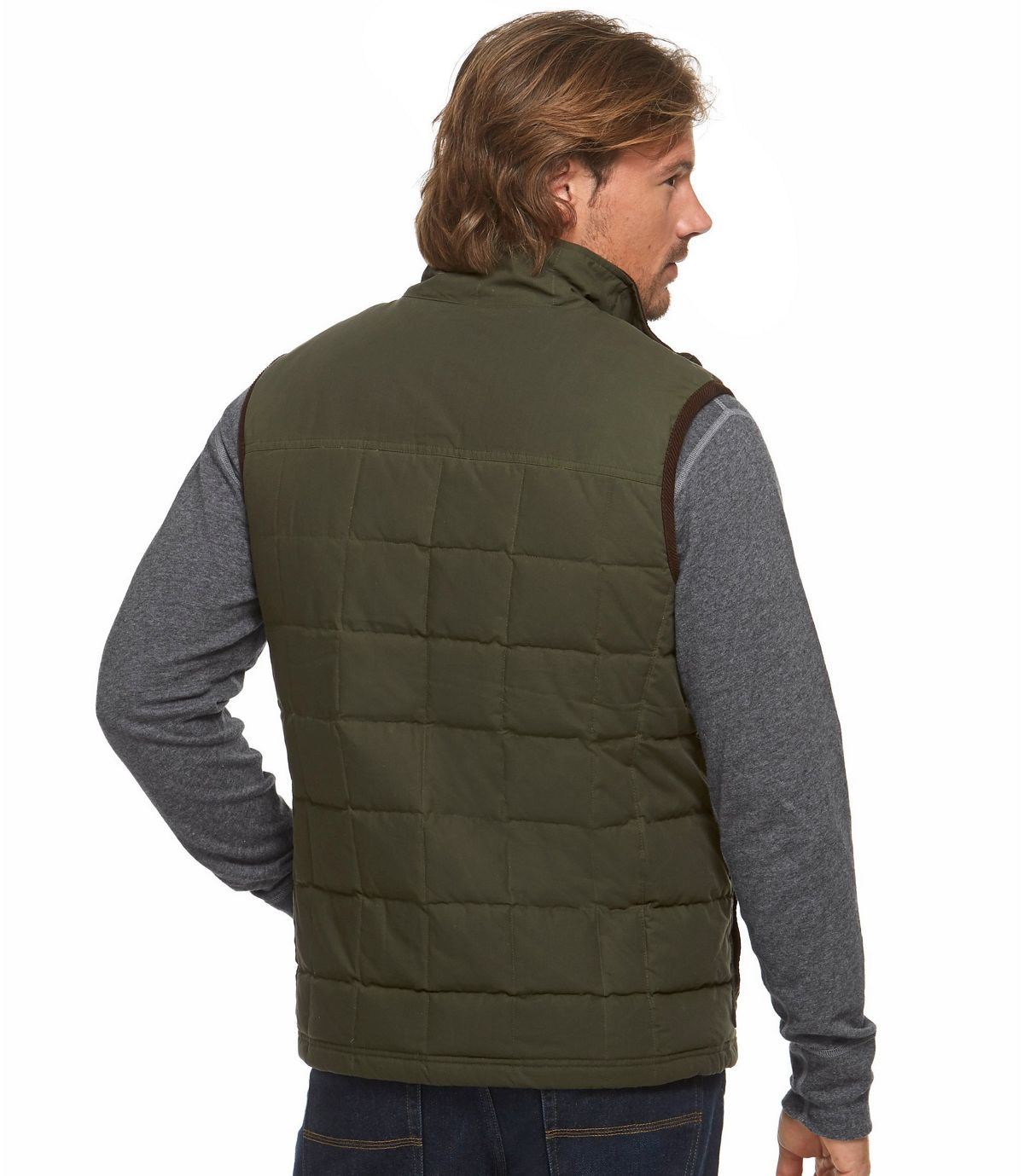 L.L.Bean Men's L.L.Bean Upcountry Waxed Cotton Down Vest