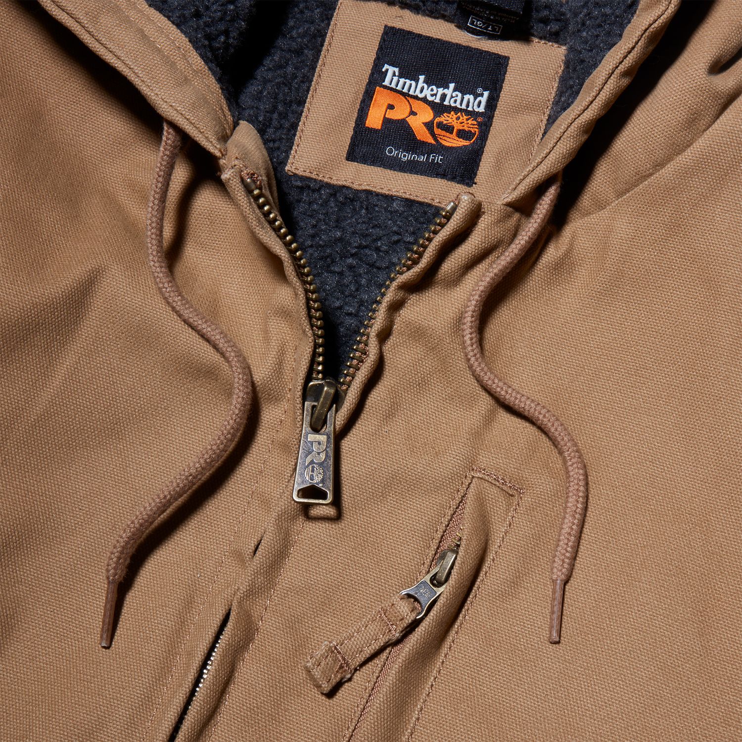 Men's Big & Tall Timberland PRO Gritman Lined Canvas Hooded Jacket