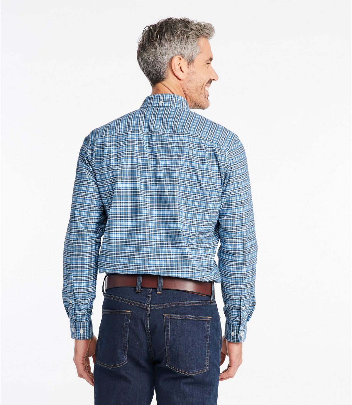 L.L.Bean Comfort Stretch Oxford Shirt, Traditional Fit, Plaid