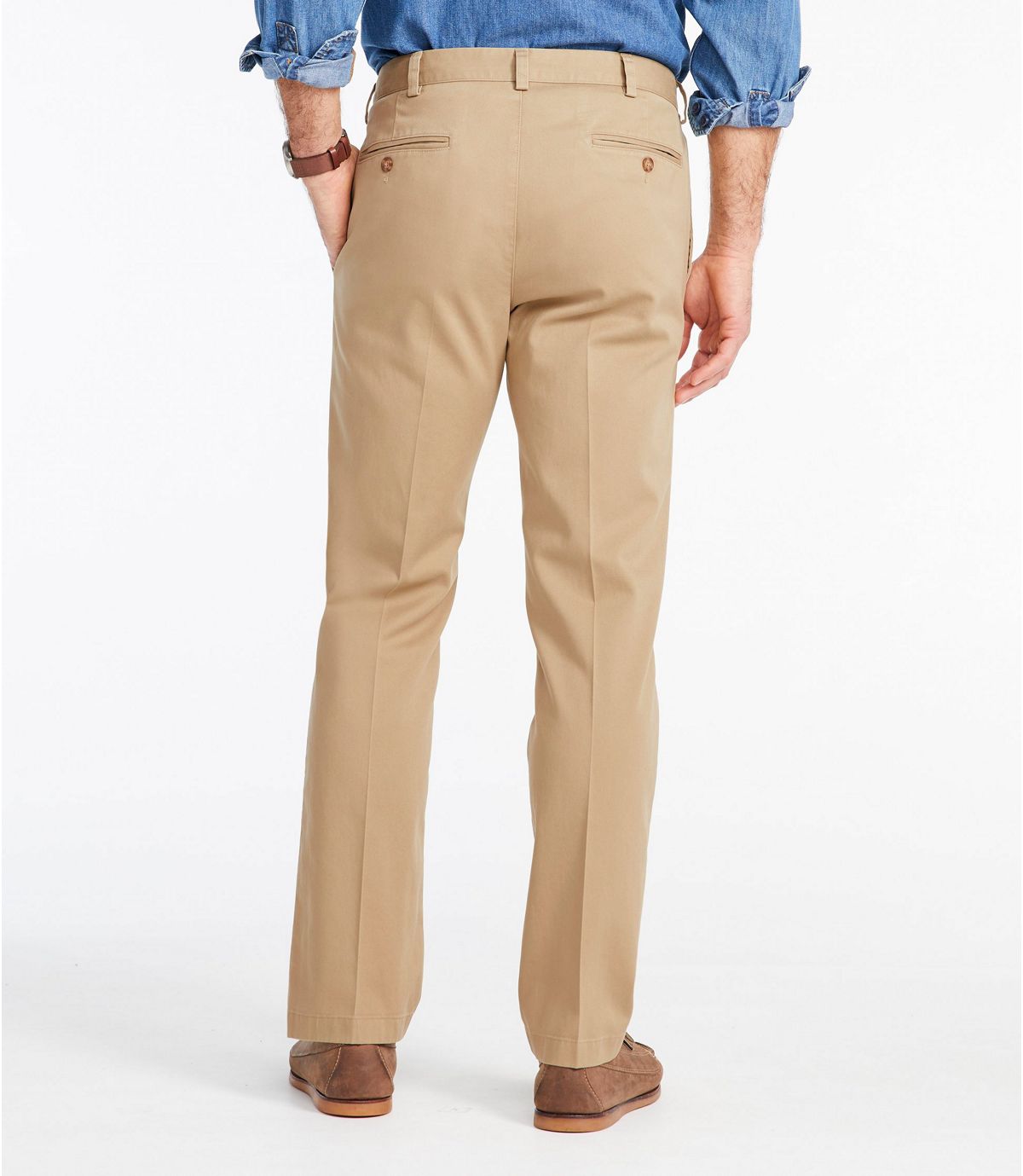 L.L.Bean Men's Wrinkle-Free Double L® Chinos, Standard Fit Plain Front