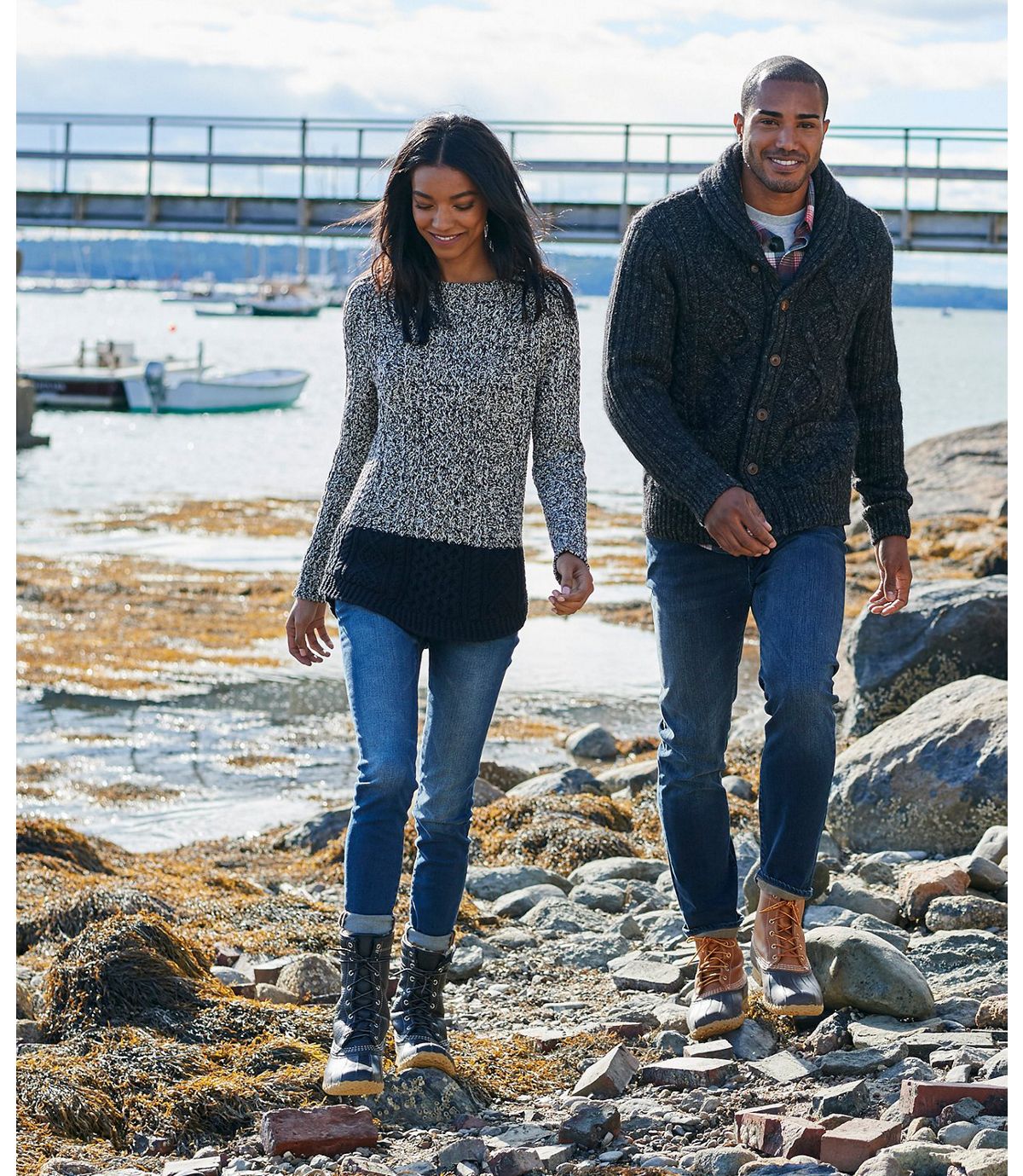 L.L.Bean Signature Tumbled-Leather L.L.Bean Boots, 10" Shearling-Lined