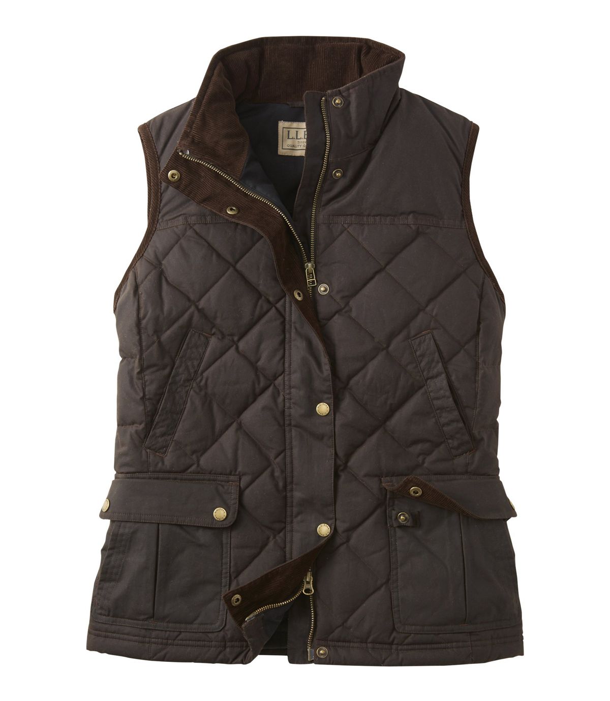 L.L.Bean Women's L.L.Bean Upcountry Waxed Cotton Down Vest