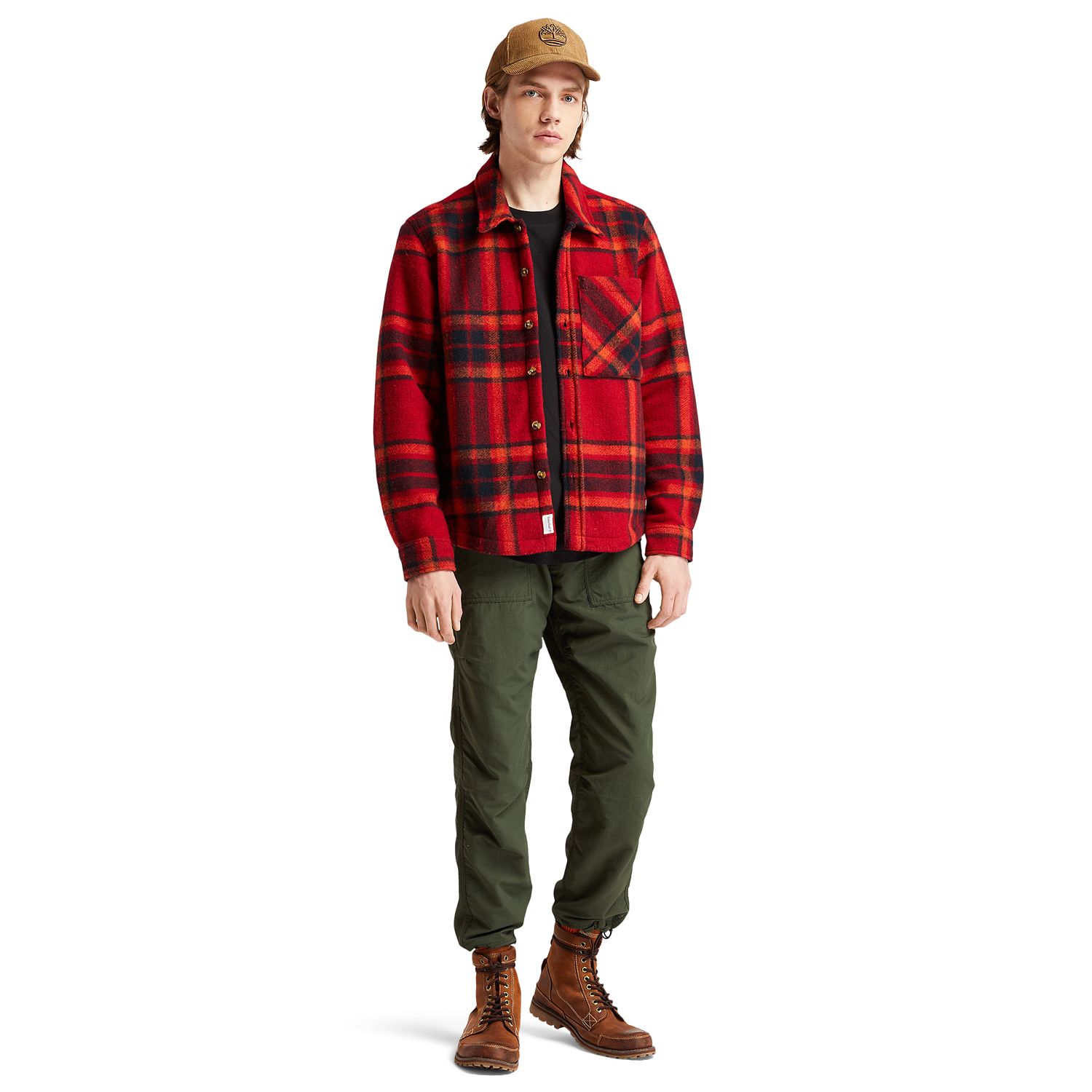 Men's Plaid Fleece Overshirt