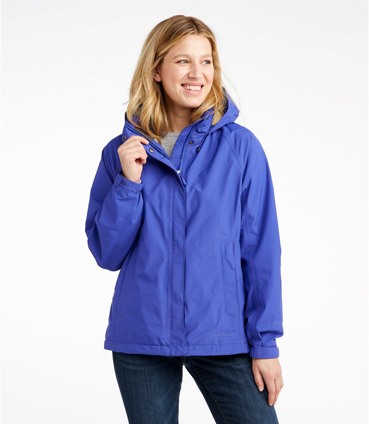 L.L.Bean Women's Stowaway Rain Jacket with Gore-Tex