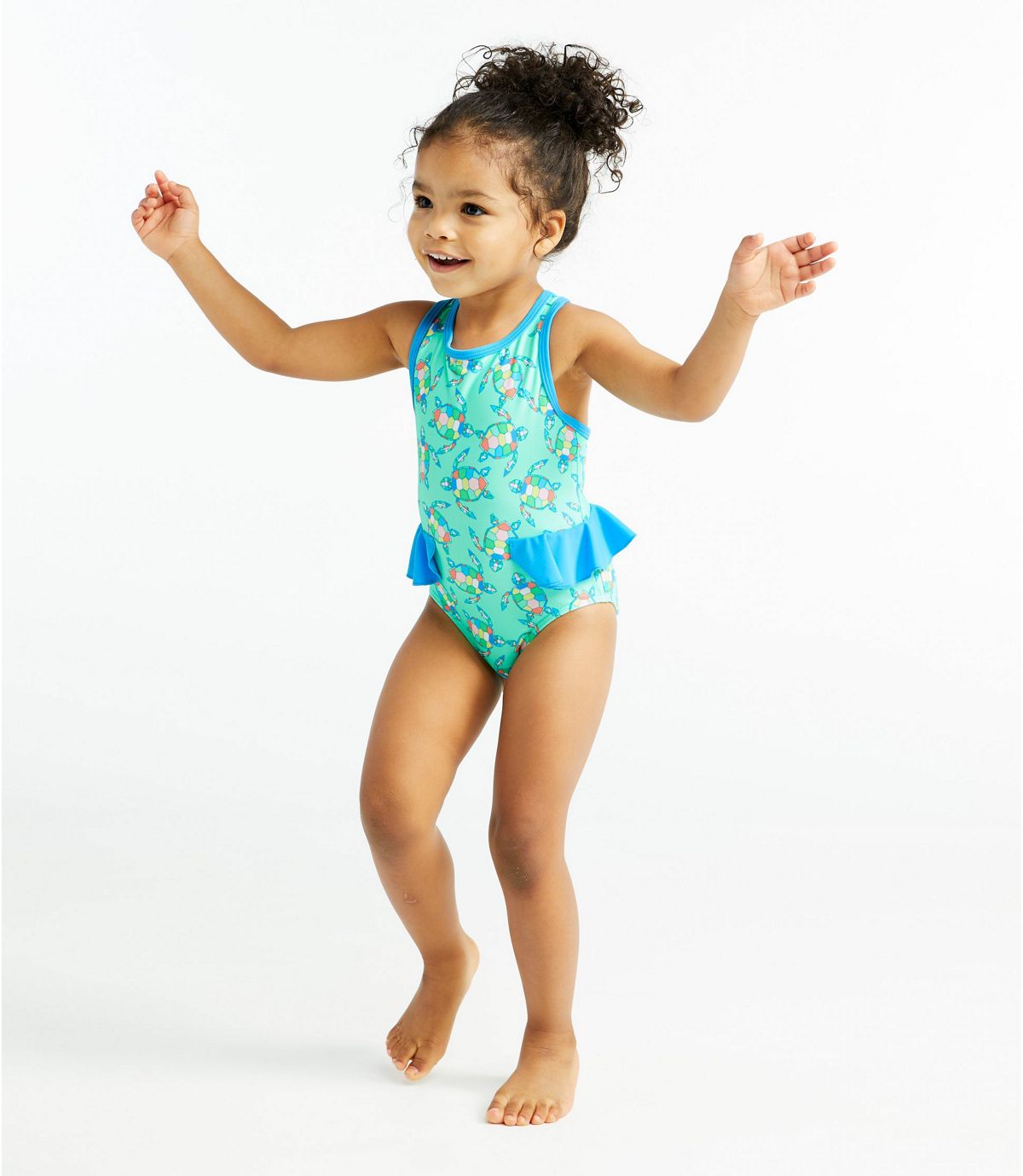 L.L.Bean Toddler Girls' Tide Surfer Swimsuit, One-Piece