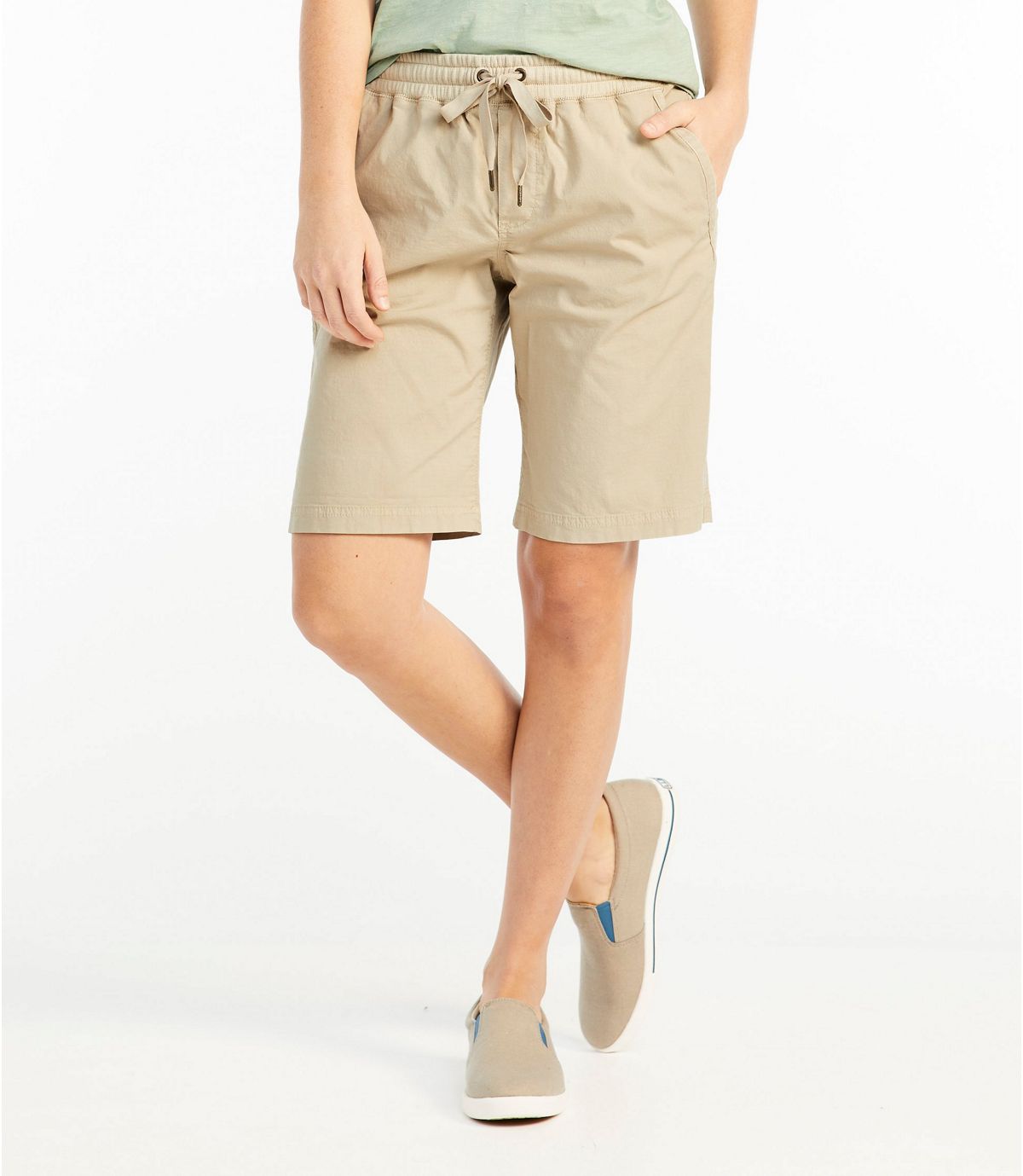 L.L.Bean Women's Stretch Ripstop Pull-On Shorts