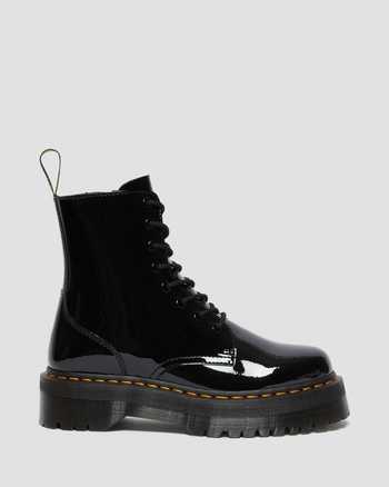 Jadon Patent Leather Platform Boots,MEN'S PLATFORMS,no.451