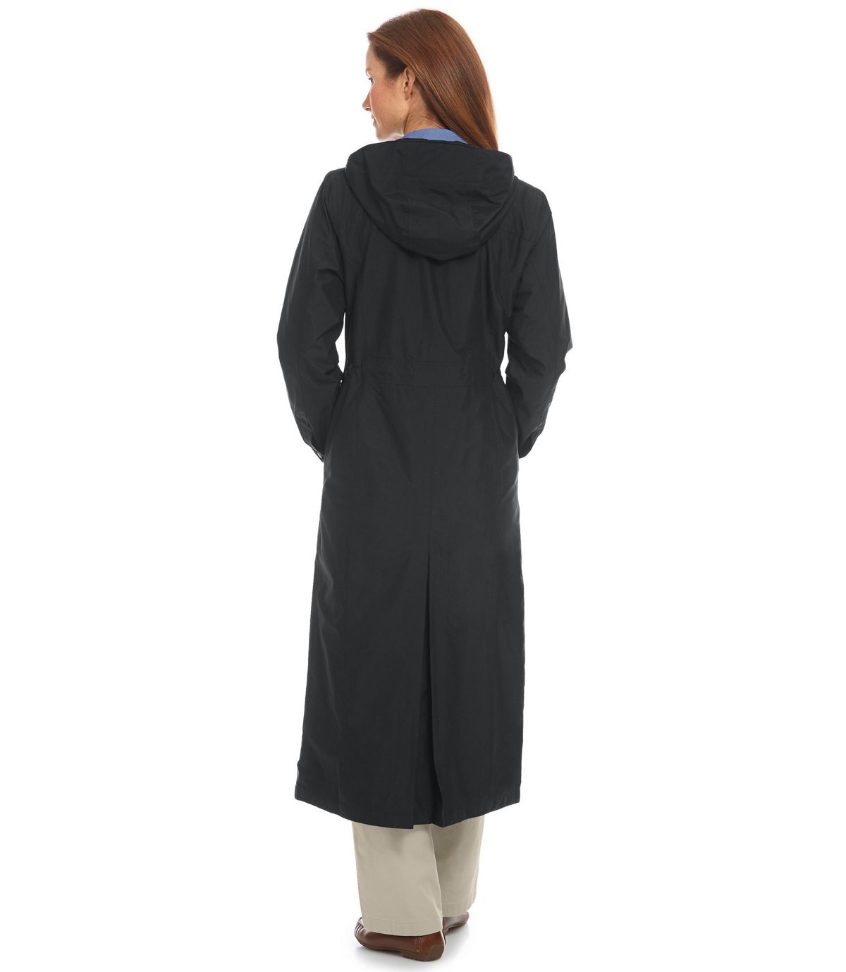 L.L.Bean Women's H2OFF Raincoat, Mesh-Lined Long