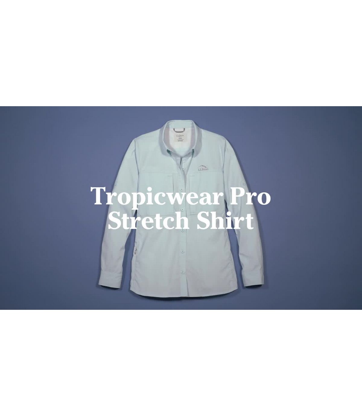 L.L.Bean Women's Tropicwear Pro Stretch Shirt, Long-Sleeve