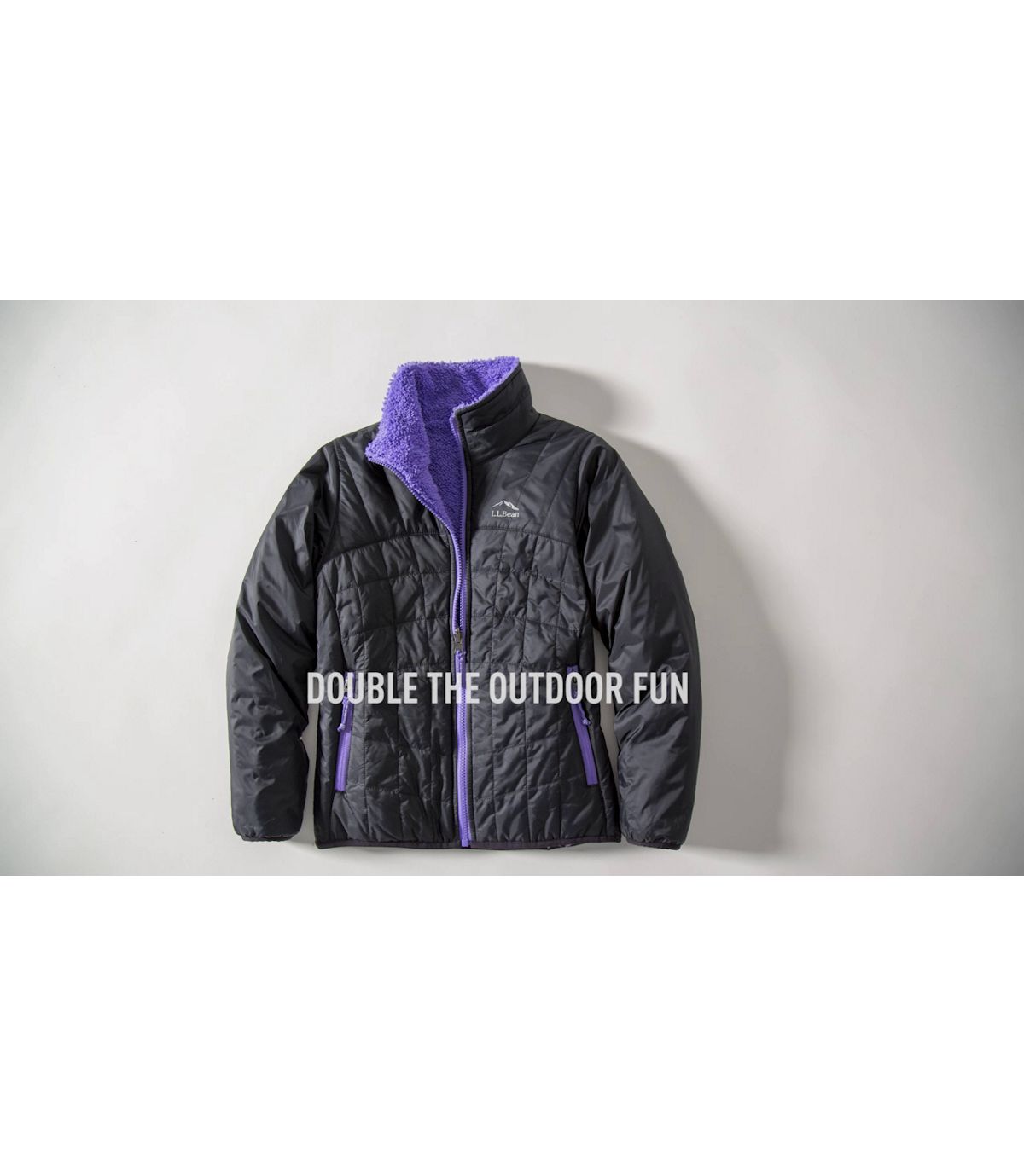 L.L.Bean Girls' Mountain Bound Reversible Jacket