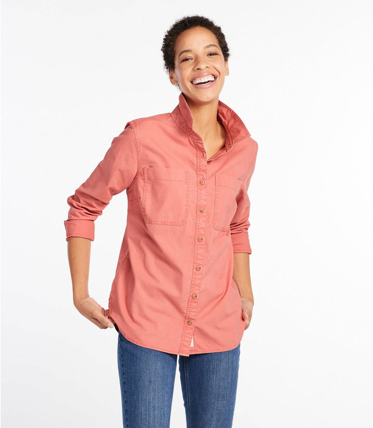 L.L.Bean Women's L.L. Bean Heritage Sunwashed Canvas Shirt