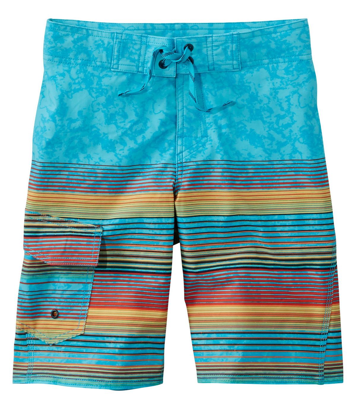 L.L.Bean Boys' Riptide Stretch Board Shorts, Print