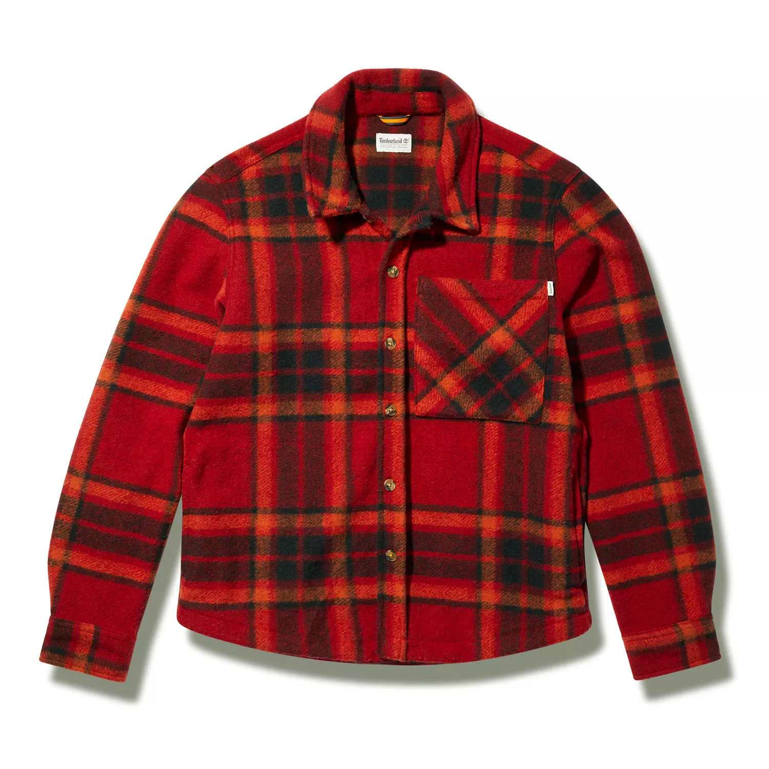 Men's Plaid Fleece Overshirt