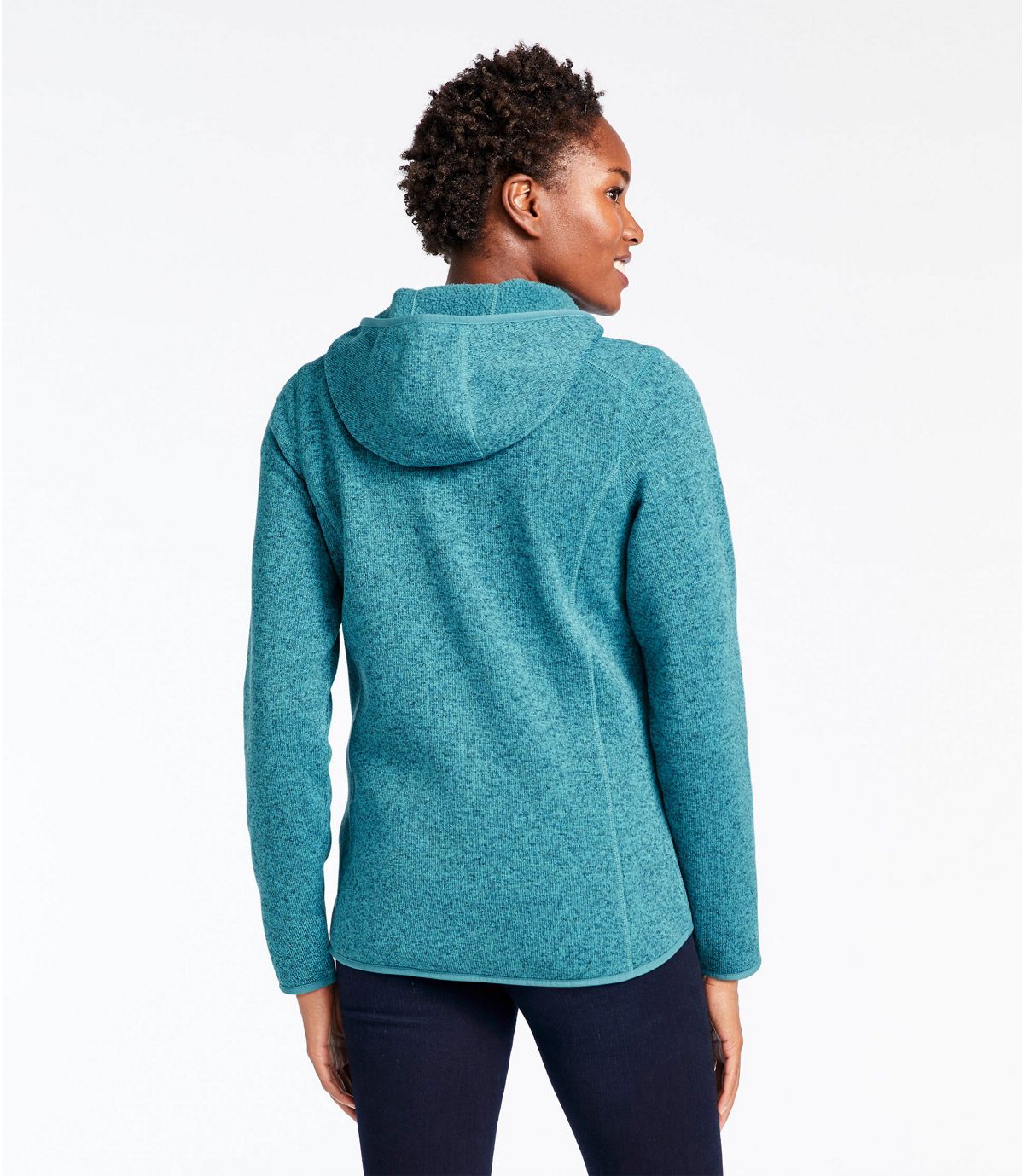 L.L.Bean Women's L.L.Bean Sweater Fleece, Full-Zip Hoodie